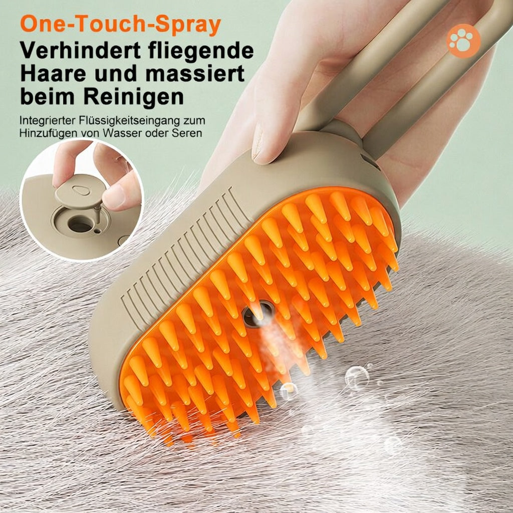 Dampf-Fellbürste für Hunde und Katzen
